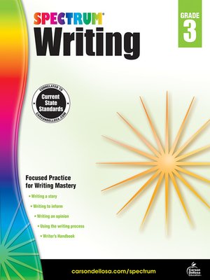 cover image of Spectrum Writing, Grade 3